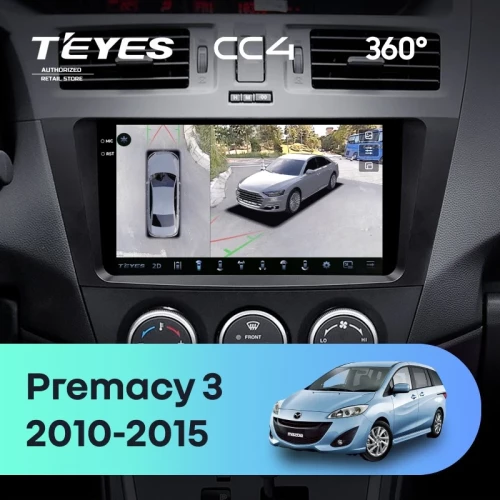 Штатная магнитола Teyes CC4 360 6/64 Mazda Premacy 3 (2010-2015)