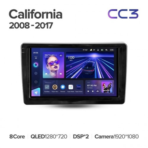 Штатная магнитола Teyes CC3 4/64 Ferrari California (2008-2017)