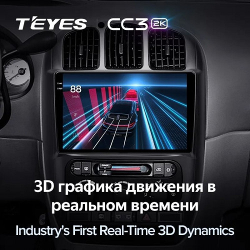 Штатная магнитола Teyes CC3 2K 6/128 Chrysler Town & Country 4 RS (2000-2007) Тип-B