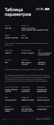 Штатная магнитола Teyes CC3L WiFi 2/32 Mercedes-Benz Smart Fortwo 2 (2010-2015) F2