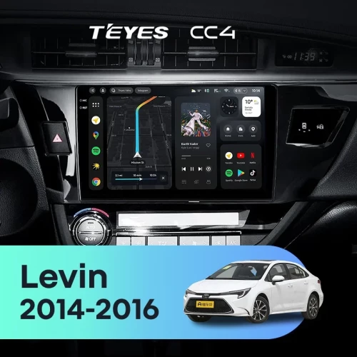 Штатная магнитола Teyes CC4 6/64 Toyota Levin 1 E180 (2014-2016) Тип-B