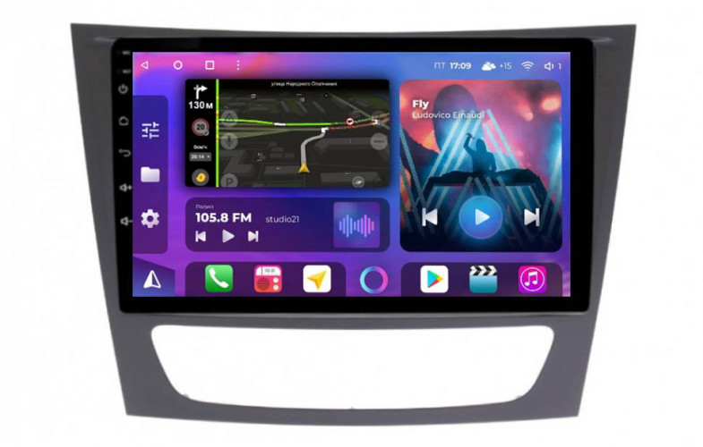 Штатная магнитола FarCar TM1260M Mercedes-Benz E-class W211 2002-2009