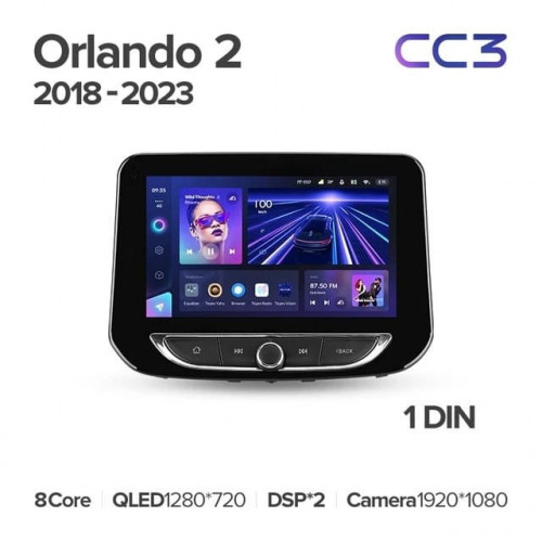 Штатная магнитола Teyes CC3 6/128 Chevrolet Orlando 2 (2018-2023)