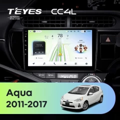 Штатная магнитола Teyes CC4L 6/64 Toyota Aqua (2011-2017) Правый руль