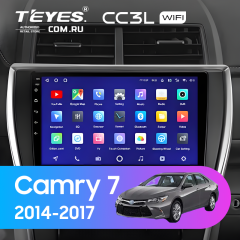 Штатная магнитола Teyes CC3L WiFi 2/32 Toyota Camry 7 XV 50 55 (2014-2017) (черно-серая) F1