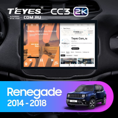 Штатная магнитола Teyes CC3 2K 4/32 Jeep Renegade (2014-2018) (11")