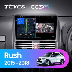Штатная магнитола Teyes CC3 2K 6/128 Toyota Rush (2015-2018) Правый руль
