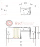Камера заднего вида Redpower Premium KIA141 Kia Cerato (2004-2009)