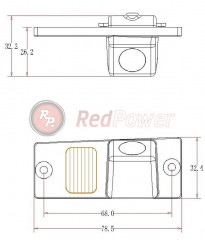 Камера заднего вида Redpower Premium KIA141 Kia Cerato (2004-2009)