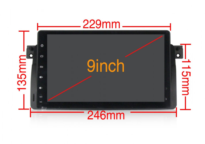 Штатная магнитола Carmedia XN-9506-P6 BMW 3 Серия 1998-2006 (E46), M3