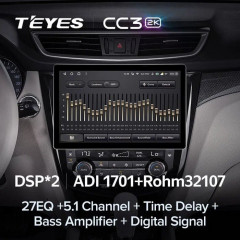 Штатная магнитола Teyes CC3 2K 4/64 Nissan Qashqai 2 (2013-2021) F2 Тип-AВ (11")