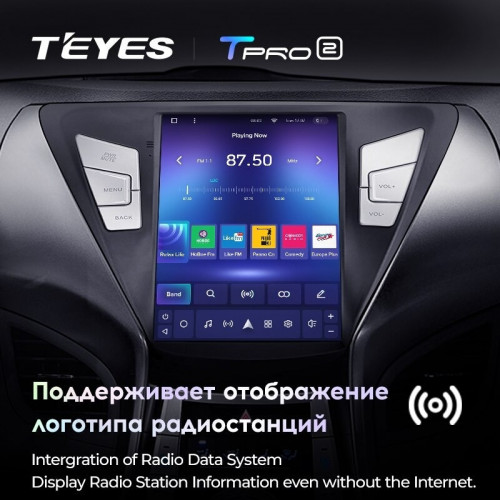 Штатная магнитола Tesla style Teyes TPRO 2 4/32 Hyundai Elantra 5 JK GD MD UD (2011-2015) F1