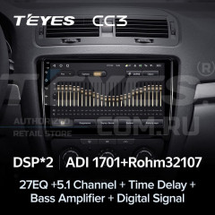 Штатная магнитола Teyes CC3 6/128 Skoda Octavia 2 A5 (2008-2013) (10 inch Universal)