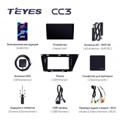 Штатная магнитола Teyes CC3 6/128 Kia Niro DE (2016-2019)
