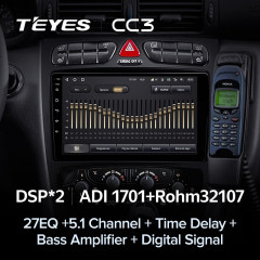 Штатная магнитола Teyes CC3 4/64 Mercedes-Benz C/CLK-Class S203 W203 W209 A209 (2000-2005) F1