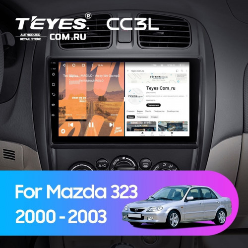 Штатная магнитола Teyes CC3L 4/64 Mazda 323 BJ (2000-2003)