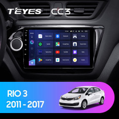 Штатная магнитола Teyes CC3 4/32 Kia Rio 3 (2011-2017)