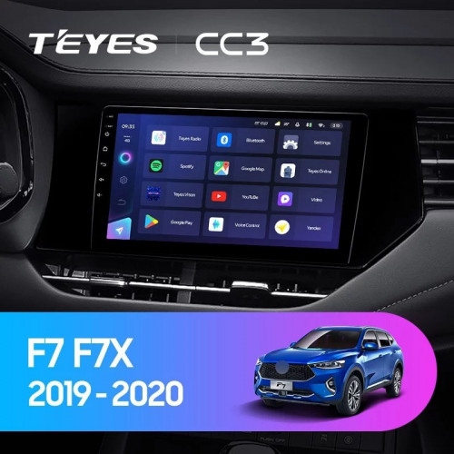 Штатная магнитола Teyes CC3 6/128 Haval F7 F7X (2019-2022)