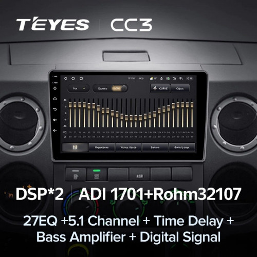 Штатная магнитола Teyes CC3 4/64 GAZ Gazelle Next (2013-2021) F1