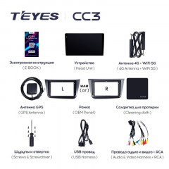 Штатная магнитола Teyes CC3L 4/64 Seat Altea 5P (2004-2015) Правый руль