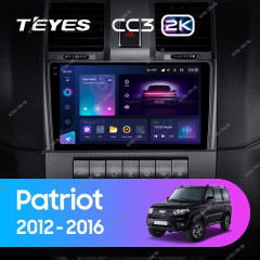Штатная магнитола Teyes CC3 2K 4/32 UAZ Patriot (2012-2016)
