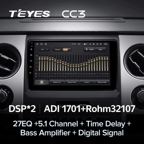 Штатная магнитола Teyes CC3 6/128 Ford F150 P415 Raptor (2008-2014) F1