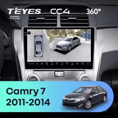 Штатная магнитола Teyes CC4 360 8/128 Toyota Camry 7 XV 50 55 (2011-2014) F4