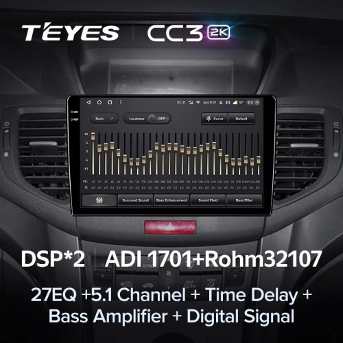 Штатная магнитола Teyes CC3 2K 6/128 Honda Accord 8 (2008-2012)