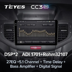 Штатная магнитола Teyes CC3 2K 6/128 Honda Accord 8 (2008-2012)