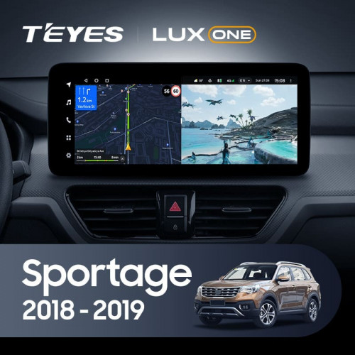 Штатная магнитола Teyes LUX ONE 360 6/128 kia Sportage (2018-2019) Тип-А