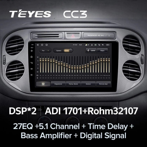 Штатная магнитола Teyes CC3 4/32 Volkswagen Tiguan 1 NF (2006-2017)