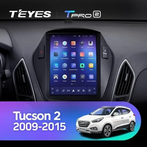 Штатная магнитола Tesla style Teyes TPRO 2 6/128 Hyundai IX35 (2009-2015) F1 Тип-C
