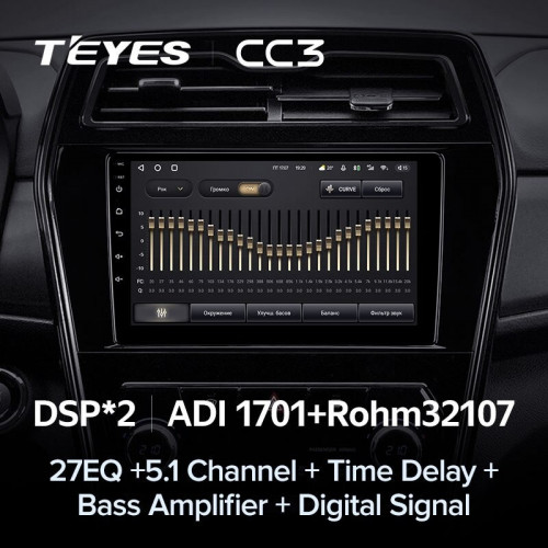 Штатная магнитола Teyes CC3 6/128 SsangYong Tivoli (2019-2023)