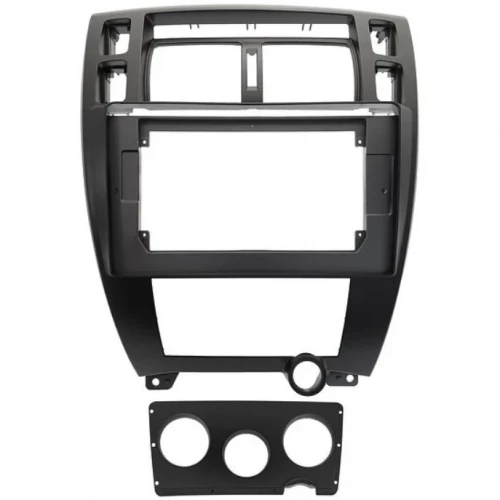 Переходная рамка Hyundai Tucson 1 (2004-2009) (черная) F2 (10")