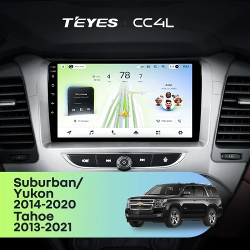 Штатная магнитола Teyes CC4L 6/64 Chevrolet Suburban GMT K2YC (2014-2020)