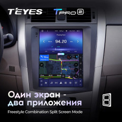 Штатная магнитола Tesla style Teyes TPRO 2 4/64 Toyota Corolla 10 E140 E150 (2006-2013)