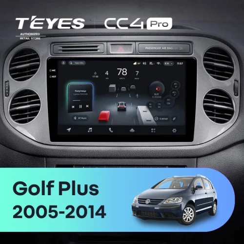 Штатная магнитола Teyes CC4 Pro 12/256 Volkswagen Golf Plus (2005-2014) (серая) F2