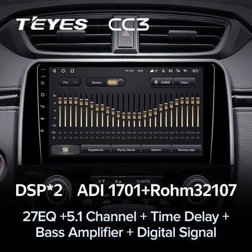 Штатная магнитола Teyes CC3 4/64 Honda CR-V 5 RT RW (2017-2022)