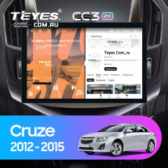 Штатная магнитола Teyes CC3 2K 4/64 Chevrolet Cruze J300 J308 (2012-2015) (11") (черная)