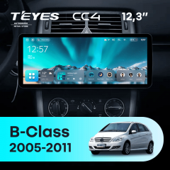 Штатная магнитола Teyes CC4 12.3" 6/64 Mercedes-Benz B-Class T245 W245 (2005-2011) Universal