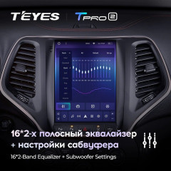 Штатная магнитола Tesla style Teyes TPRO 2 4/32 Jeep Cherokee 5 KL (2013-2018)