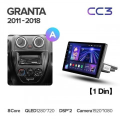 Штатная магнитола Teyes CC3 4/64 Lada Granta Sport (2011-2018) Тип-A