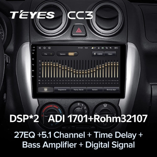 Штатная магнитола Teyes CC3 4/64 Lada Granta Sport (2011-2018) Тип-A