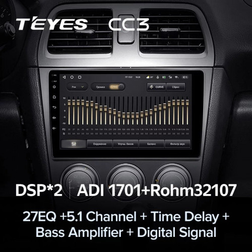 Штатная магнитола Teyes CC3 6/128 Subaru Impreza GD GG (2002-2007)