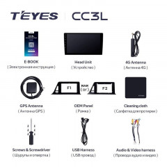 Штатная магнитола Teyes CC3L 4/32 Toyota C-HR (2016-2020) F2 Правый руль