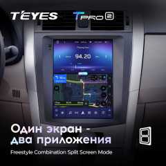 Штатная магнитола Tesla style Teyes TPRO 2 4/32 Toyota Corolla 10 E140 E150 (2006-2013)