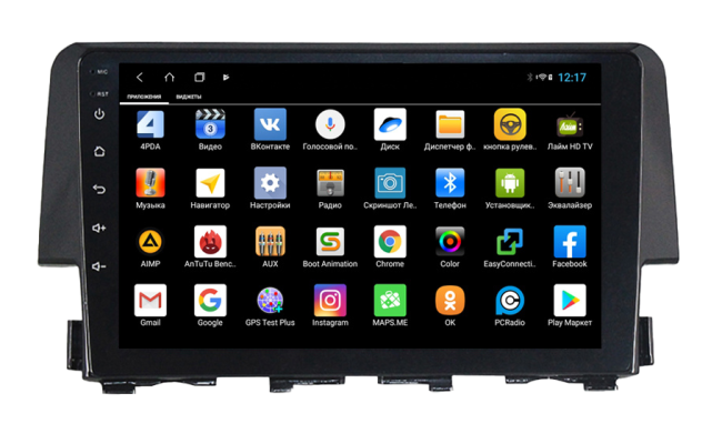 Штатная магнитола Parafar PF977XHD Honda Civic 2017+