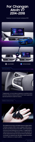 Штатная магнитола Teyes CC3 2K 6/128 Changan Alsvin V7 (2014-2018)
