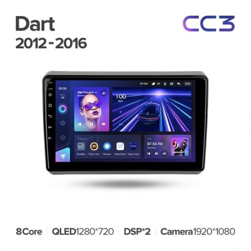 Штатная магнитола Teyes CC3 4/64 Dodge Dart (2012-2016)