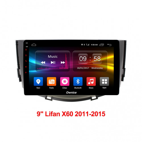 Штатная магнитола Carmedia OL-9811-Q Lifan X60 2012+
